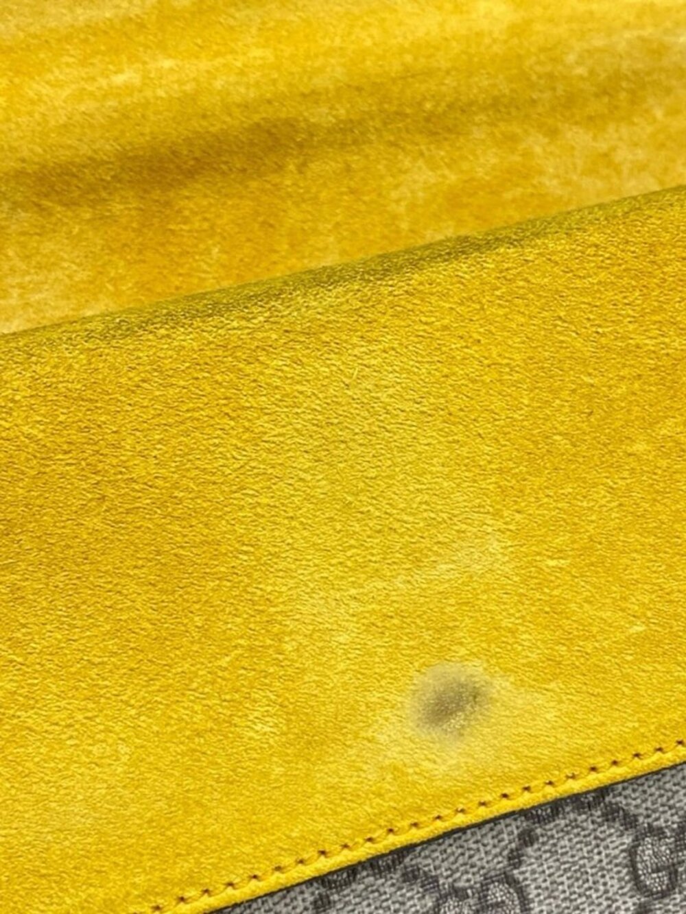 GUCCI Dionysus,GG Plus GG Supreme 400249 Dark Brown Beige Yellow PVC Suede - Picture 9 of 15